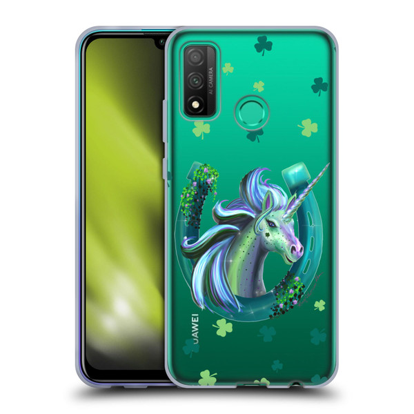 Rose Khan Unicorn Horseshoe Green Shamrock Soft Gel Case for Huawei P Smart (2020)