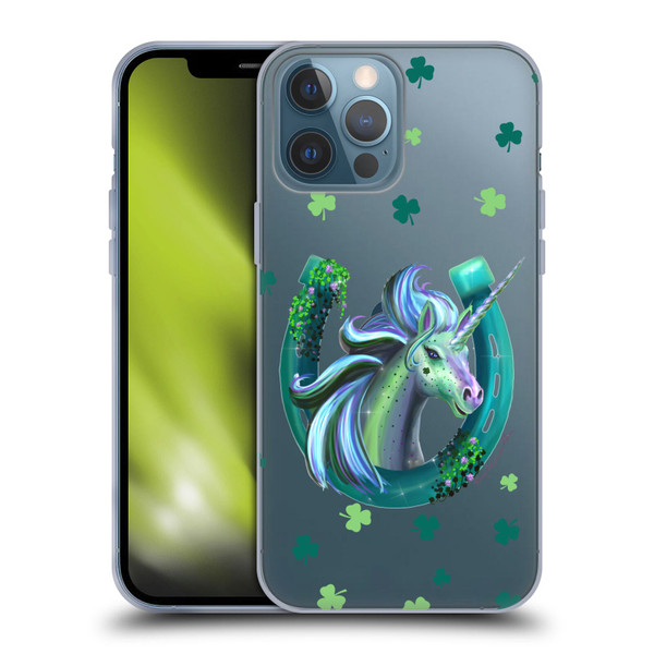 Rose Khan Unicorn Horseshoe Green Shamrock Soft Gel Case for Apple iPhone 13 Pro Max