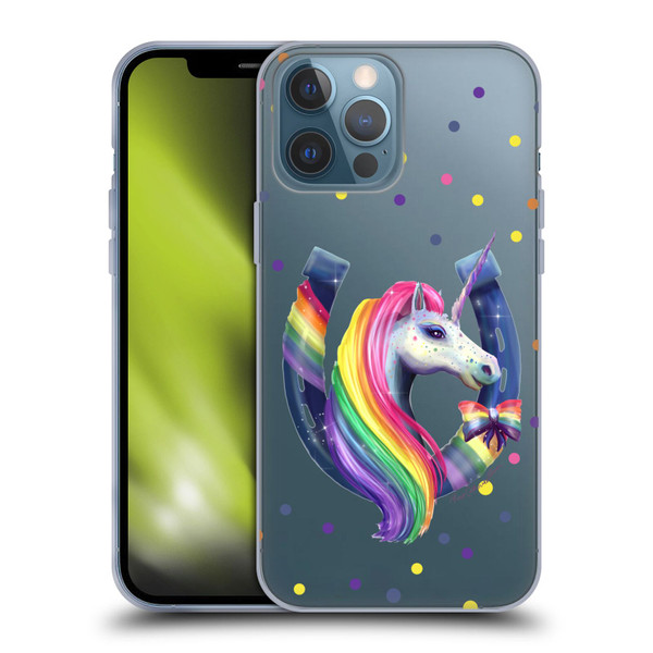 Rose Khan Unicorn Horseshoe Rainbow Soft Gel Case for Apple iPhone 13 Pro Max