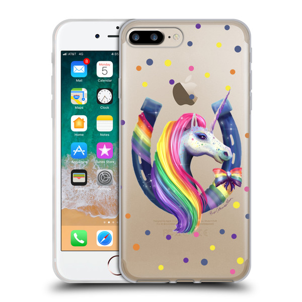 Rose Khan Unicorn Horseshoe Rainbow Soft Gel Case for Apple iPhone 7 Plus / iPhone 8 Plus