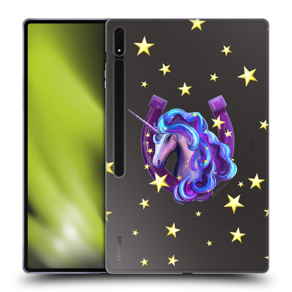 Rose Khan Unicorn Horseshoe Stars Soft Gel Case for Samsung Galaxy Tab S8 Ultra