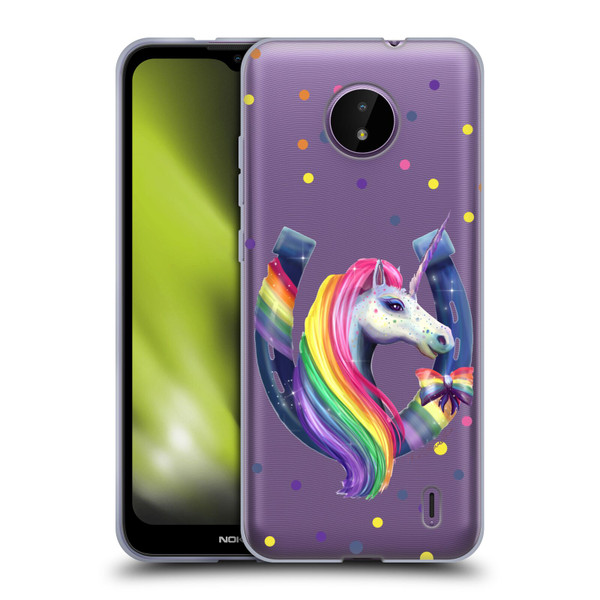 Rose Khan Unicorn Horseshoe Rainbow Soft Gel Case for Nokia C10 / C20