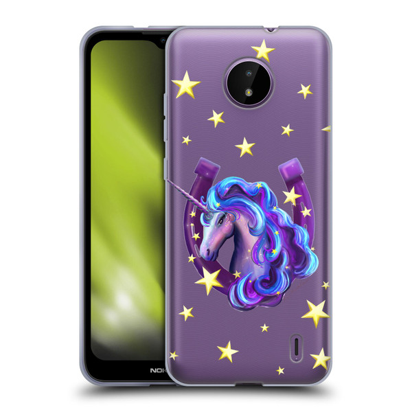 Rose Khan Unicorn Horseshoe Stars Soft Gel Case for Nokia C10 / C20