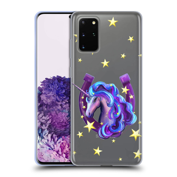 Rose Khan Unicorn Horseshoe Stars Soft Gel Case for Samsung Galaxy S20+ / S20+ 5G