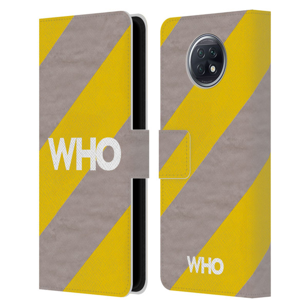 The Who 2019 Album Yellow Diagonal Stripes Leather Book Wallet Case Cover For Xiaomi Redmi Note 9T 5G