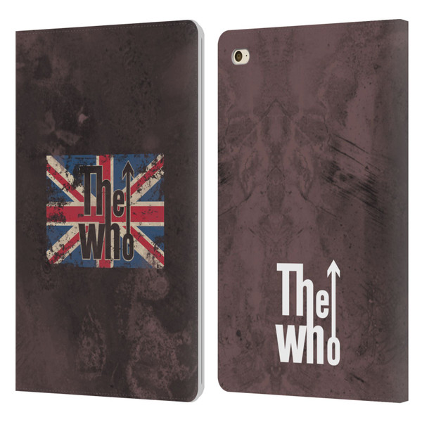 The Who Band Art Union Jack Distressed Look Leather Book Wallet Case Cover For Apple iPad mini 4
