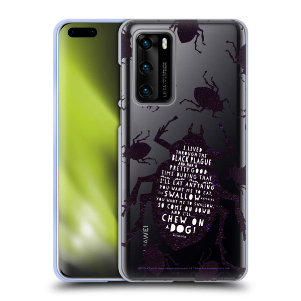 Beetlejuice Graphics Betelgeuse Quote Soft Gel Case for Huawei P40 5G