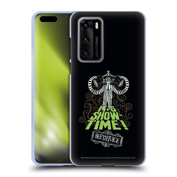 Beetlejuice Graphics Show Time Soft Gel Case for Huawei P40 5G