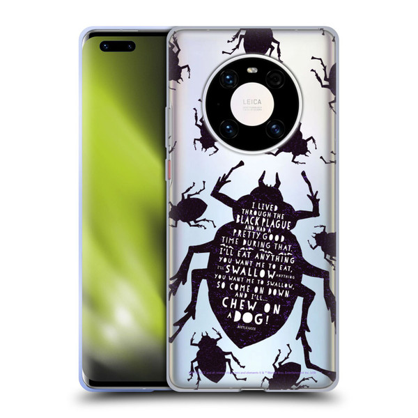 Beetlejuice Graphics Betelgeuse Quote Soft Gel Case for Huawei Mate 40 Pro 5G