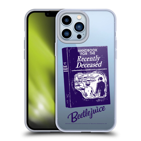 Beetlejuice Graphics Handbook Soft Gel Case for Apple iPhone 13 Pro Max