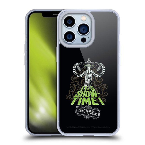 Beetlejuice Graphics Show Time Soft Gel Case for Apple iPhone 13 Pro