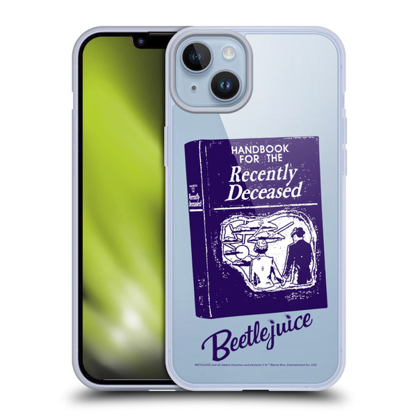Beetlejuice Graphics Handbook Soft Gel Case for Apple iPhone 14 Plus
