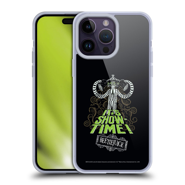 Beetlejuice Graphics Show Time Soft Gel Case for Apple iPhone 14 Pro Max