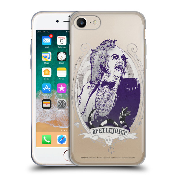 Beetlejuice Graphics Betelgeuse Frame Soft Gel Case for Apple iPhone 7 / 8 / SE 2020 & 2022
