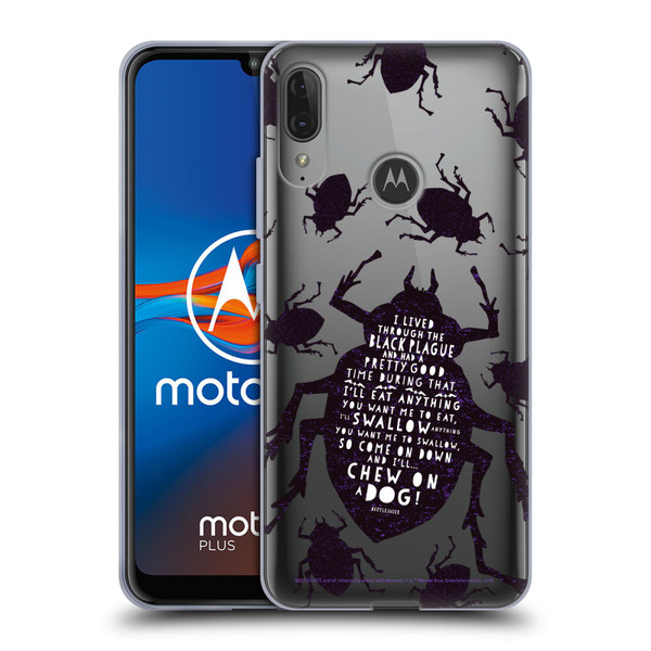 Beetlejuice Graphics Betelgeuse Quote Soft Gel Case for Motorola Moto E6 Plus