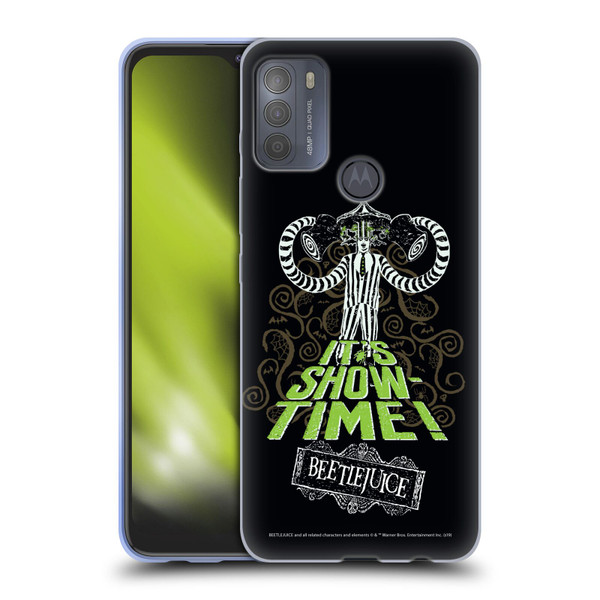 Beetlejuice Graphics Show Time Soft Gel Case for Motorola Moto G50