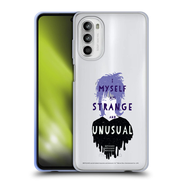 Beetlejuice Graphics Lydia Quote Soft Gel Case for Motorola Moto G52