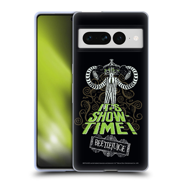 Beetlejuice Graphics Show Time Soft Gel Case for Google Pixel 7 Pro