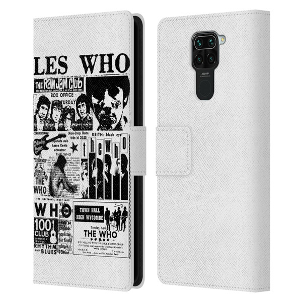 The Who Band Art Les Who Leather Book Wallet Case Cover For Xiaomi Redmi Note 9 / Redmi 10X 4G