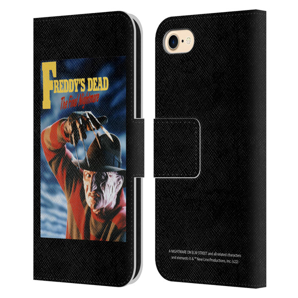A Nightmare On Elm Street: Freddy's Dead Graphics Poster Leather Book Wallet Case Cover For Apple iPhone 7 / 8 / SE 2020 & 2022