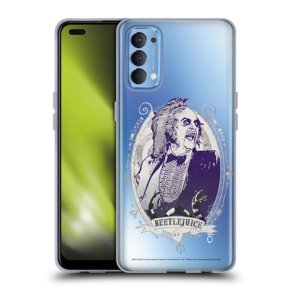 Beetlejuice Graphics Betelgeuse Frame Soft Gel Case for OPPO Reno 4 5G