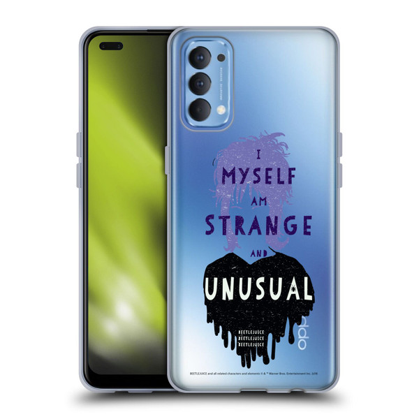 Beetlejuice Graphics Lydia Quote Soft Gel Case for OPPO Reno 4 5G