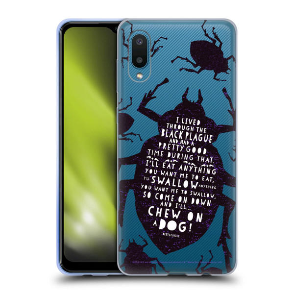 Beetlejuice Graphics Betelgeuse Quote Soft Gel Case for Samsung Galaxy A02/M02 (2021)