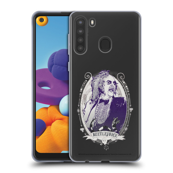 Beetlejuice Graphics Betelgeuse Frame Soft Gel Case for Samsung Galaxy A21 (2020)