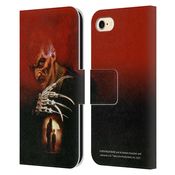 A Nightmare On Elm Street: New Nightmare Graphics Poster Leather Book Wallet Case Cover For Apple iPhone 7 / 8 / SE 2020 & 2022