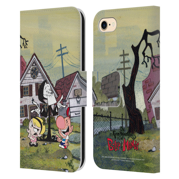 The Grim Adventures of Billy & Mandy Graphics Poster Leather Book Wallet Case Cover For Apple iPhone 7 / 8 / SE 2020 & 2022