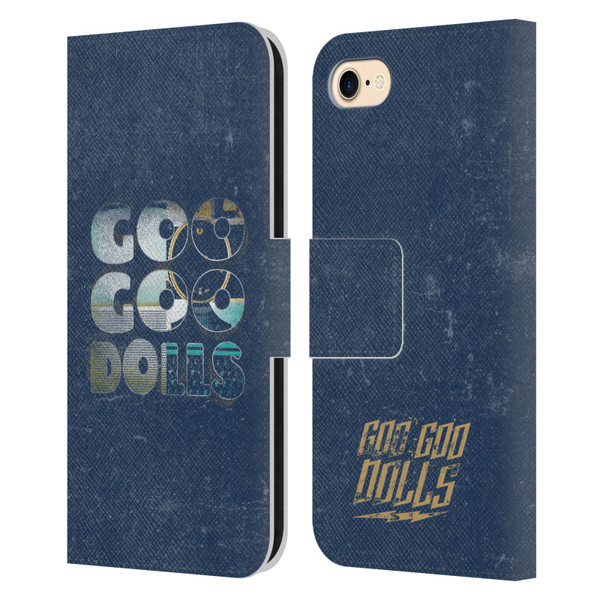 Goo Goo Dolls Graphics Rarities Bold Letters Leather Book Wallet Case Cover For Apple iPhone 7 / 8 / SE 2020 & 2022