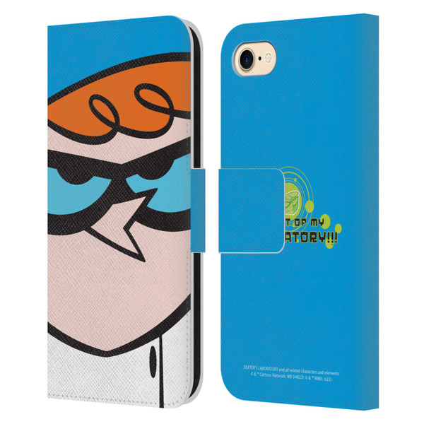 Dexter's Laboratory Graphics Dexter Leather Book Wallet Case Cover For Apple iPhone 7 / 8 / SE 2020 & 2022