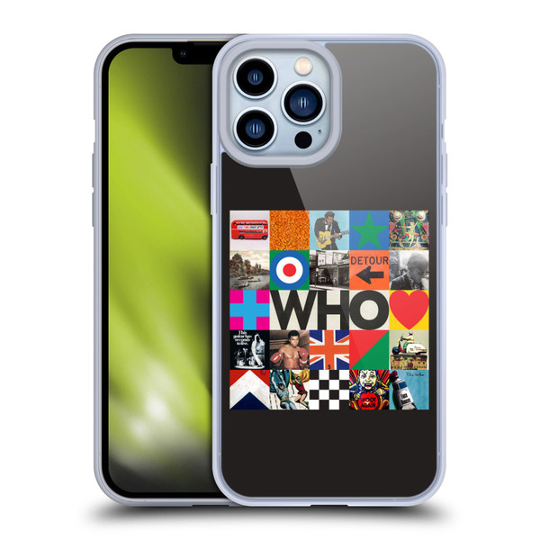 The Who 2019 Album Square Collage Soft Gel Case for Apple iPhone 13 Pro Max