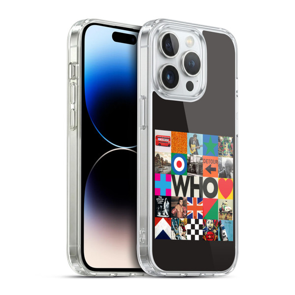 The Who 2019 Album Collage Soft Gel Case for Apple iPhone 14 Pro & MagSafe