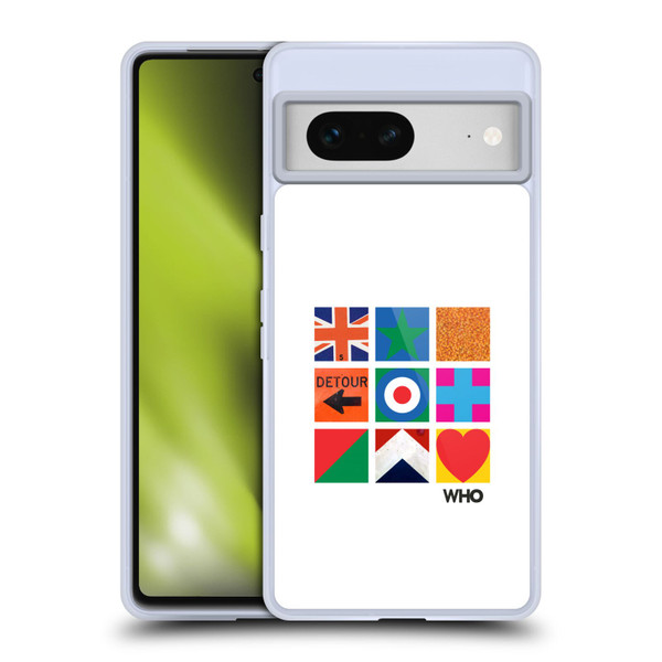 The Who 2019 Album Symbols Grid Soft Gel Case for Google Pixel 7