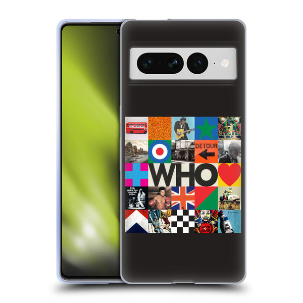 The Who 2019 Album Square Collage Soft Gel Case for Google Pixel 7 Pro
