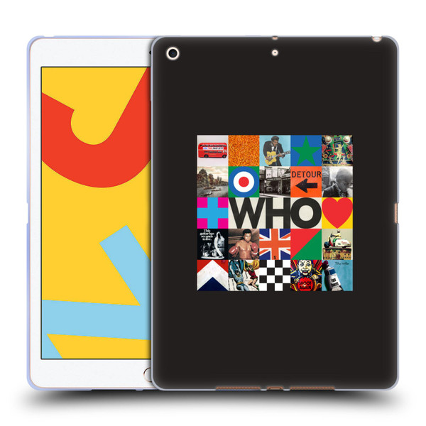 The Who 2019 Album Square Collage Soft Gel Case for Apple iPad 10.2 2019/2020/2021