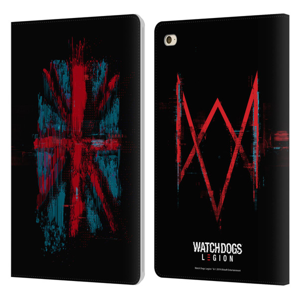 Watch Dogs Legion Key Art Flag Glitch Leather Book Wallet Case Cover For Apple iPad mini 4