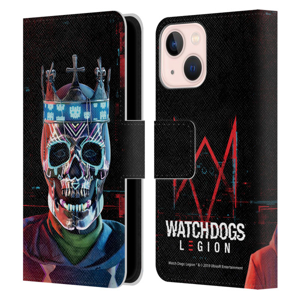 Watch Dogs Legion Key Art Ded Sec Leather Book Wallet Case Cover For Apple iPhone 13 Mini