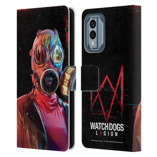 Watch Dogs Legion Key Art Alpha2zero Leather Book Wallet Case Cover For Nokia X30