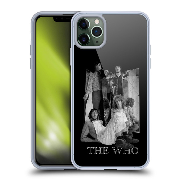 The Who Band Art Mirror Mono Distress Soft Gel Case for Apple iPhone 11 Pro Max