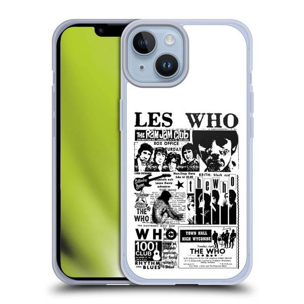 The Who Band Art Les Who Soft Gel Case for Apple iPhone 14