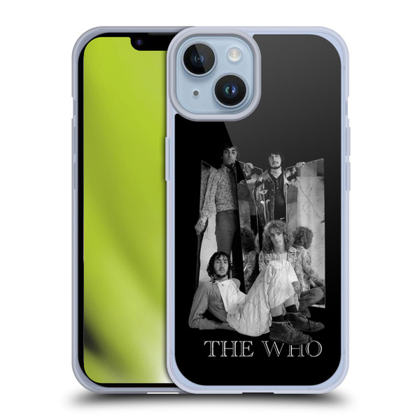The Who Band Art Mirror Mono Distress Soft Gel Case for Apple iPhone 14