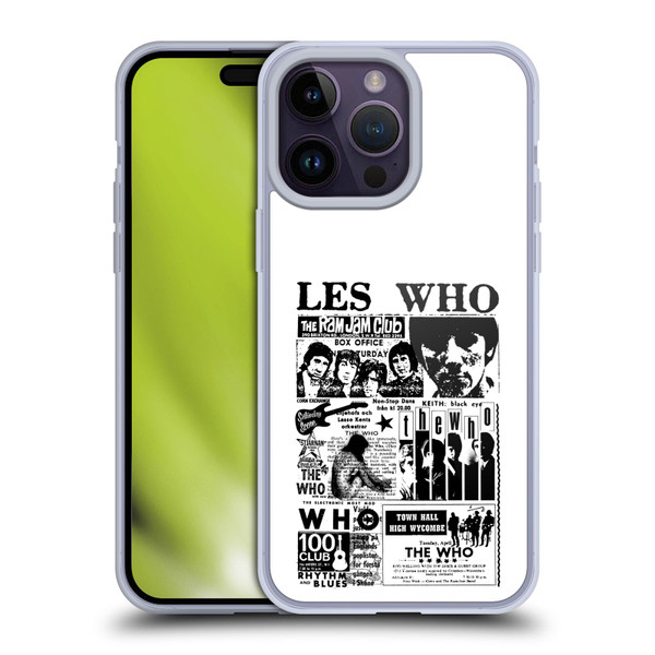 The Who Band Art Les Who Soft Gel Case for Apple iPhone 14 Pro Max