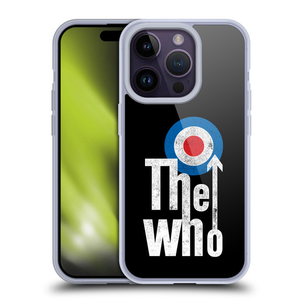 The Who Band Art Classic Target Logo Soft Gel Case for Apple iPhone 14 Pro