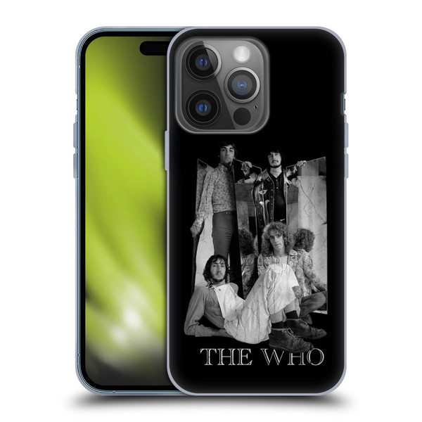 The Who Band Art Mirror Mono Distress Soft Gel Case for Apple iPhone 14 Pro