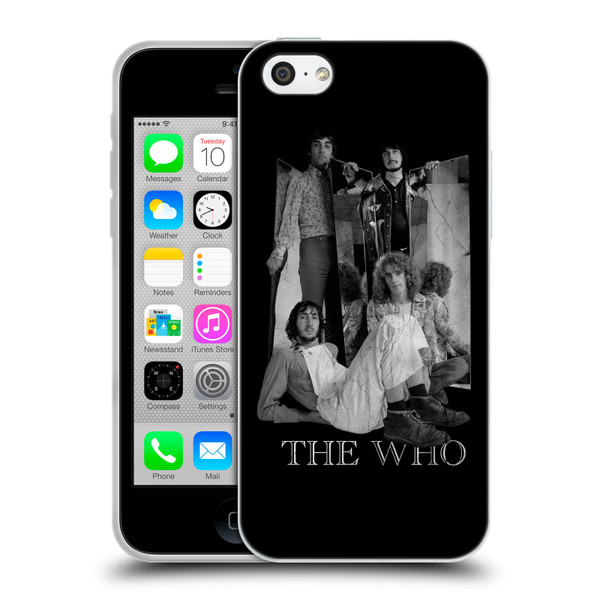 The Who Band Art Mirror Mono Distress Soft Gel Case for Apple iPhone 5c