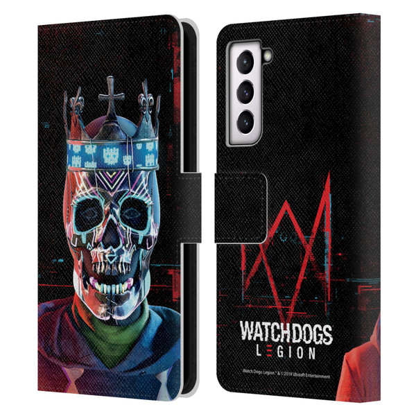 Watch Dogs Legion Key Art Ded Sec Leather Book Wallet Case Cover For Samsung Galaxy S21 5G