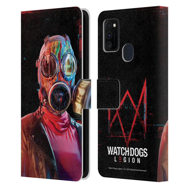 Watch Dogs Legion Key Art Lancaster Leather Book Wallet Case Cover For Samsung Galaxy M30s (2019)/M21 (2020)