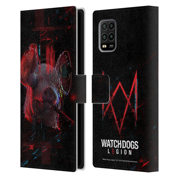 Watch Dogs Legion Key Art Pig Head Glitch Leather Book Wallet Case Cover For Xiaomi Mi 10 Lite 5G